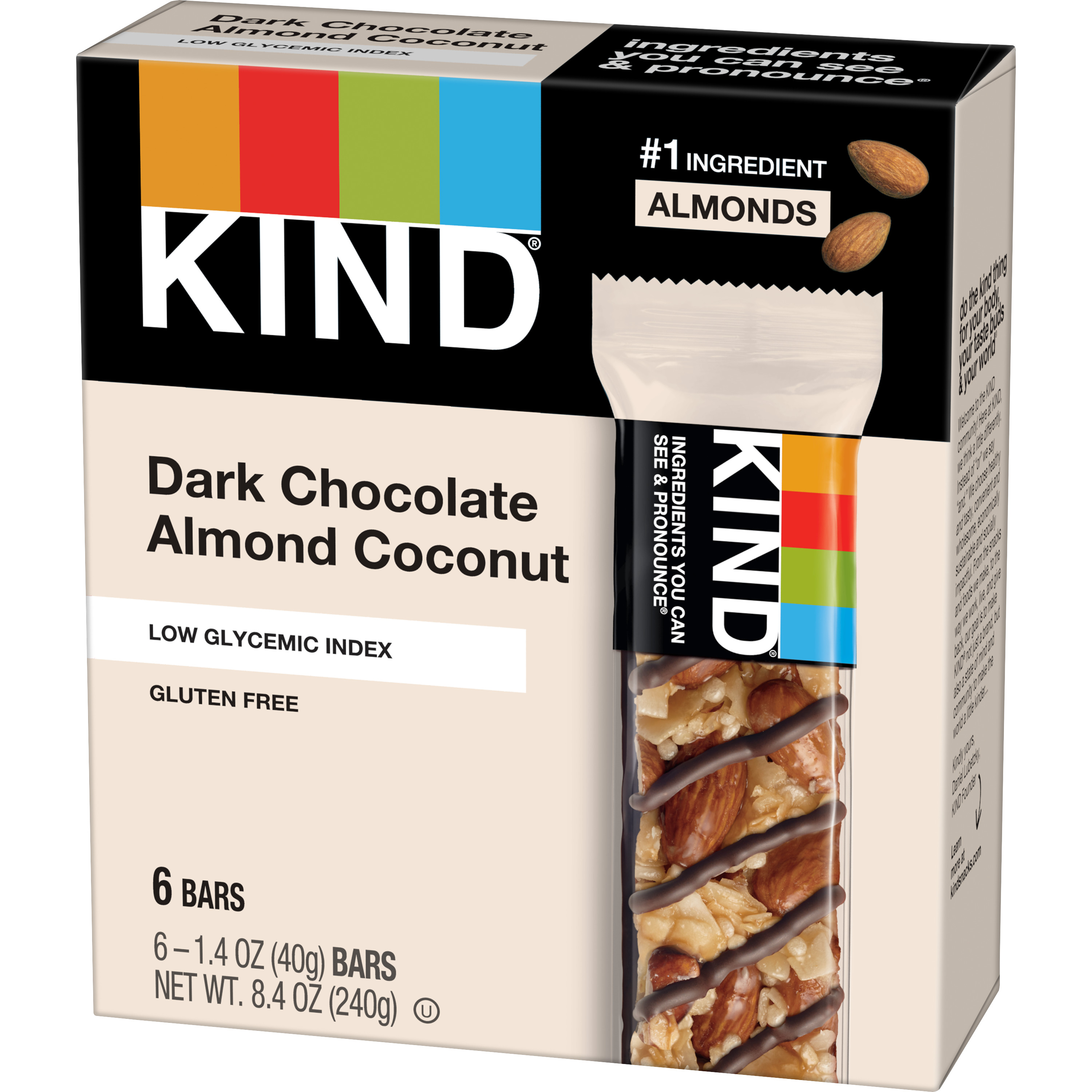 Kind Bar Dark Chocolate Almond Coconut 1.4oz 6ct
